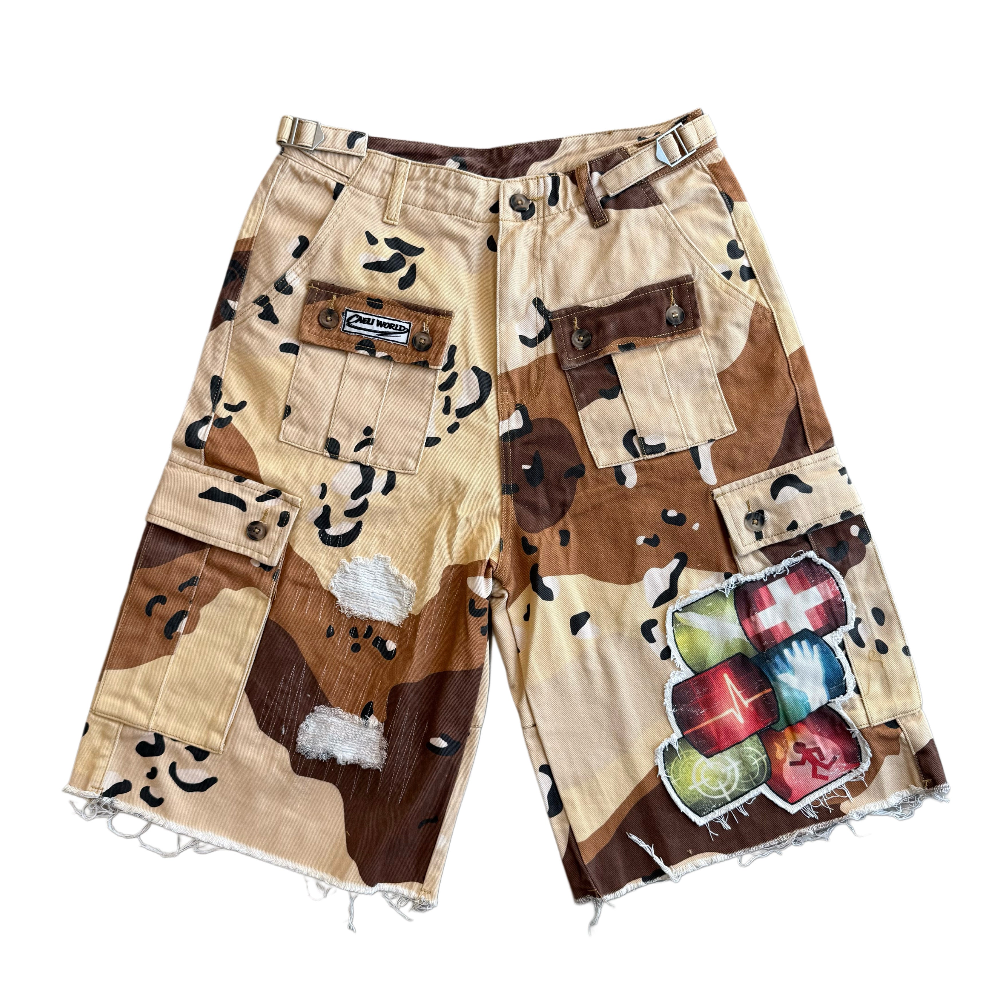 001 CAELI perk patch jorts